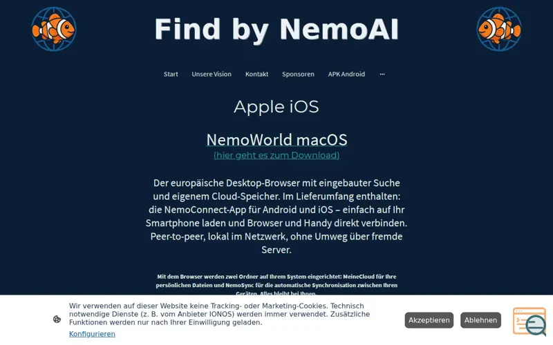 Screenshot of NemoWorld & NemoConnect for iOS