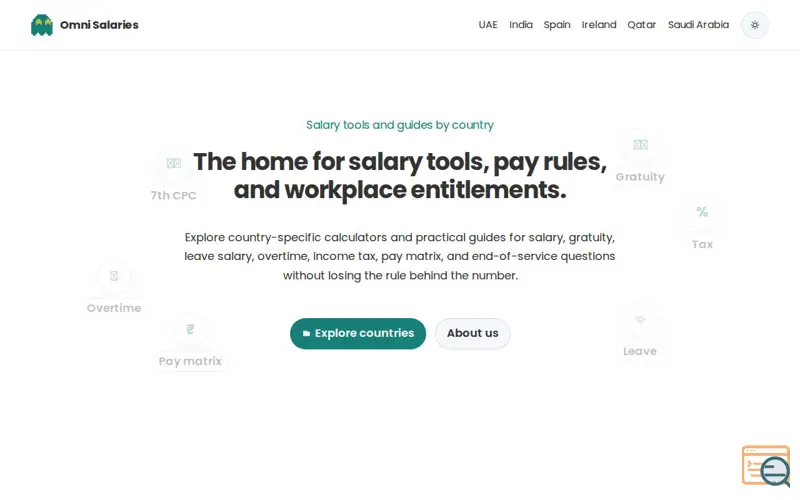 Screenshot of Omni Salaries