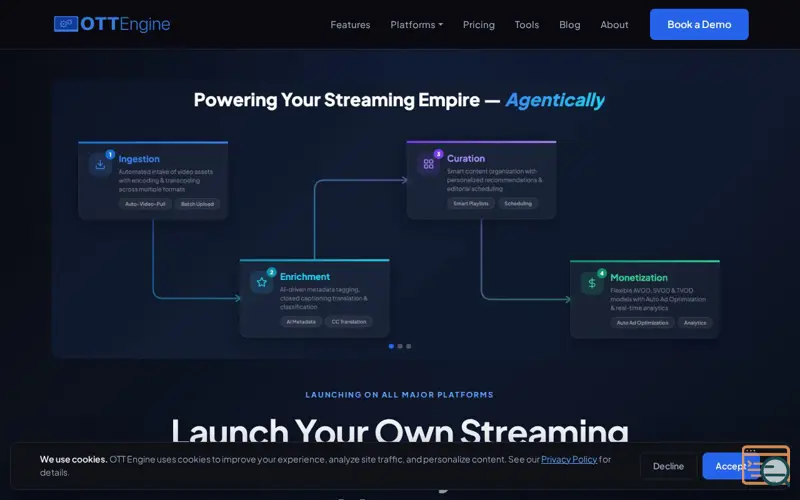 Screenshot of OTTEngine