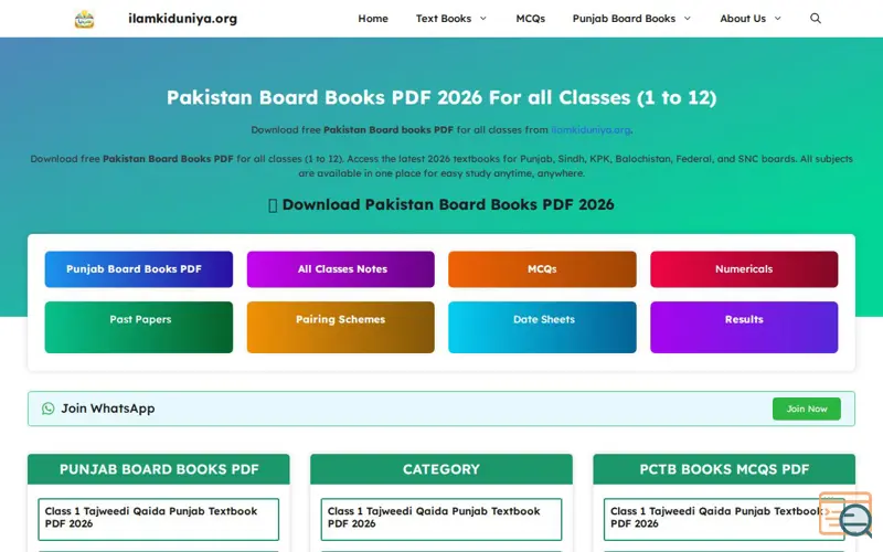 Screenshot of ilamkiduniya.org