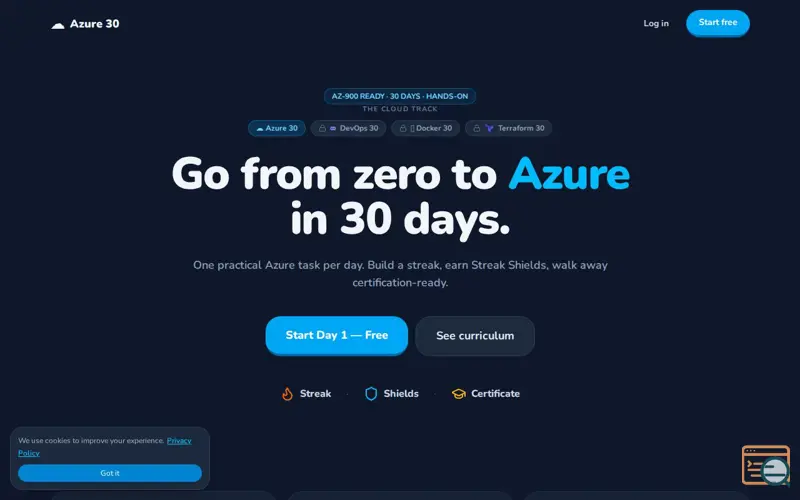 Screenshot of Azure 30