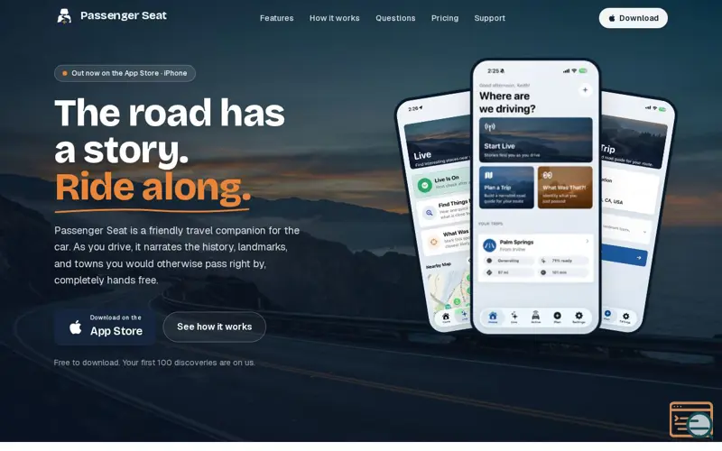 Screenshot of Passenger Seat