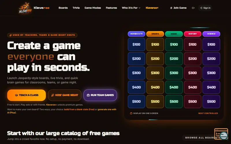 Screenshot of Kleveroo
