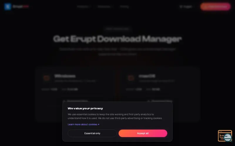 Screenshot of Erupt‑DM