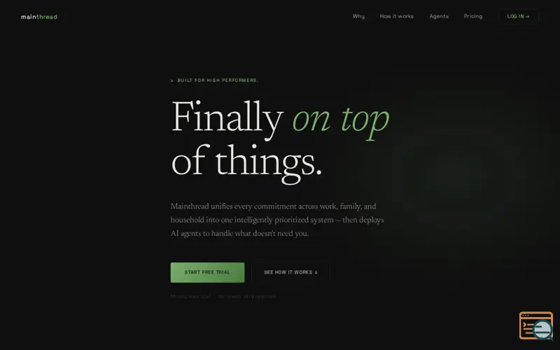 Screenshot of Mainthread