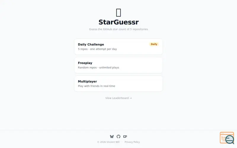 Screenshot of Starguessr