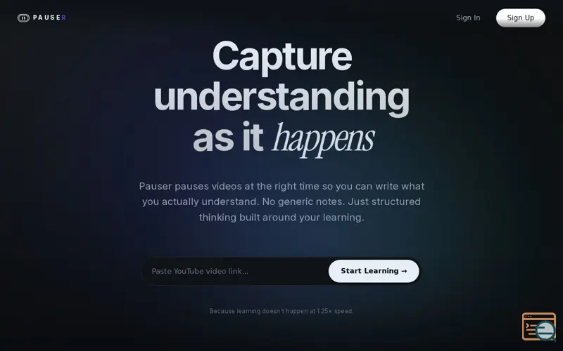 Screenshot of Pauser