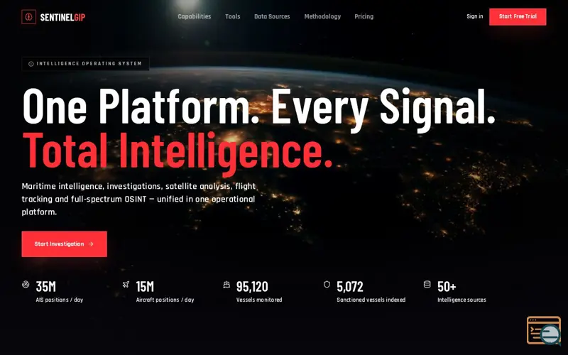 Screenshot of SENTINEL GIP