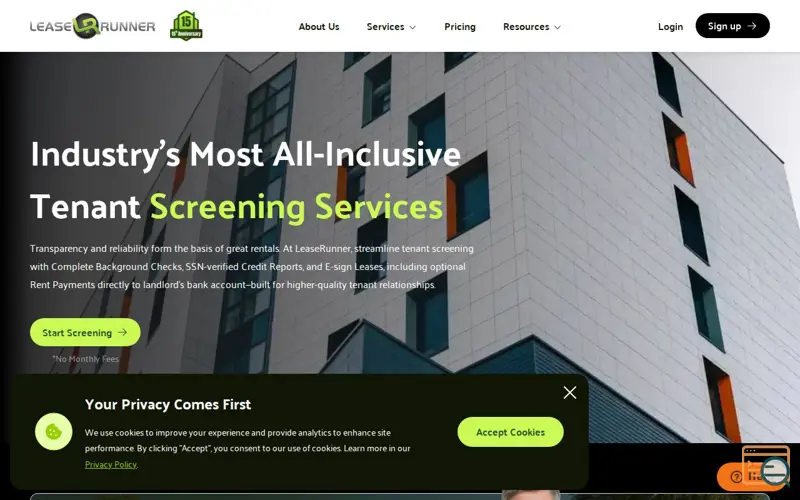 Screenshot of LeaseRunner, a launch using Zendesk