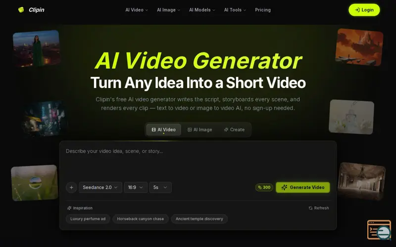 Screenshot of Clipin AI