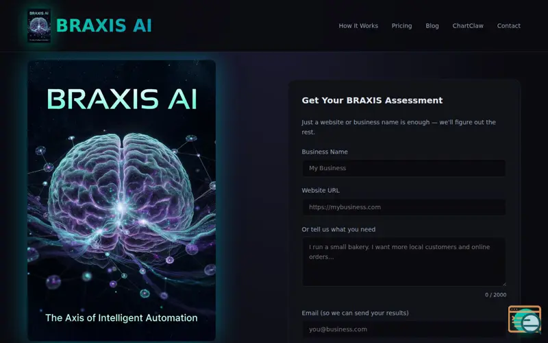 Screenshot of Braxis AI