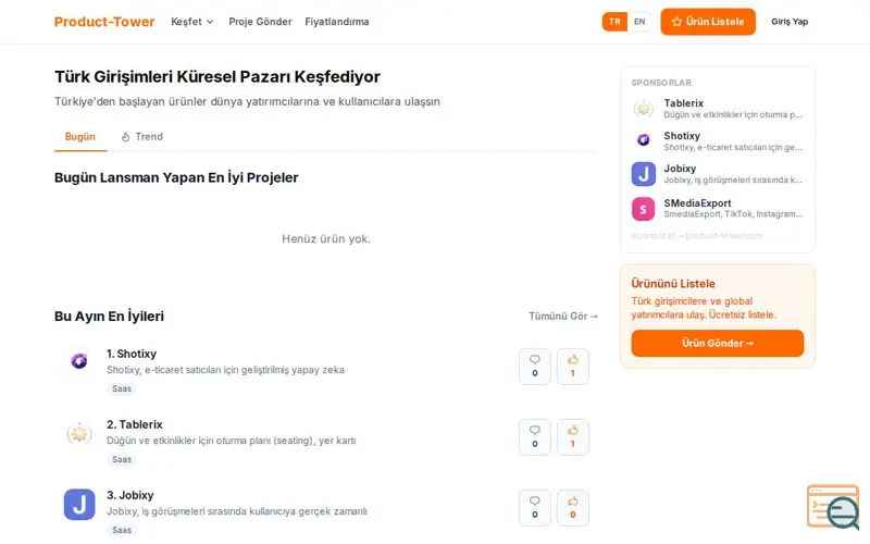 Screenshot of Product-Tower