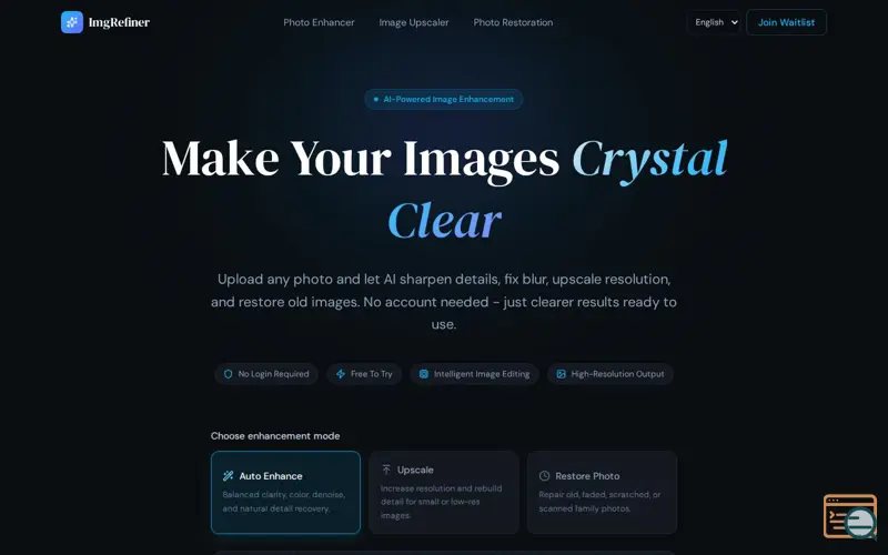 Screenshot of ImgRefiner