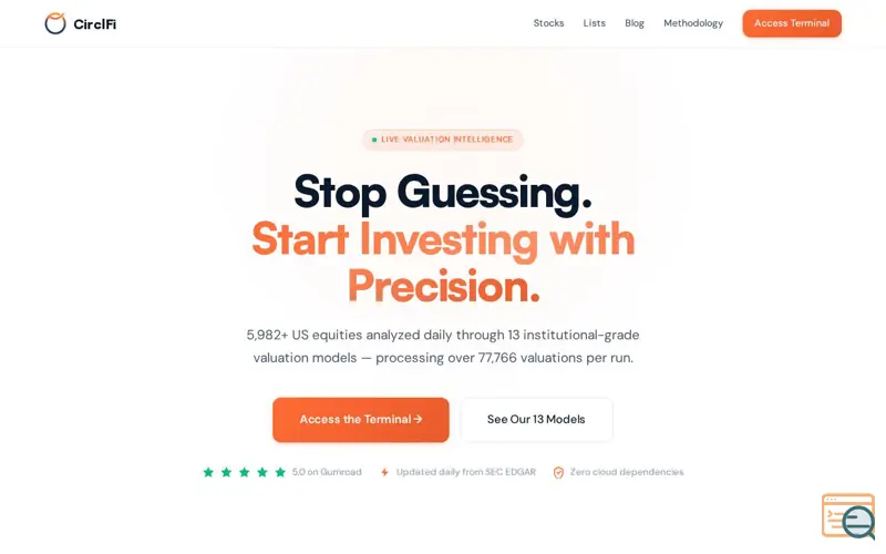 Screenshot of CirclFi