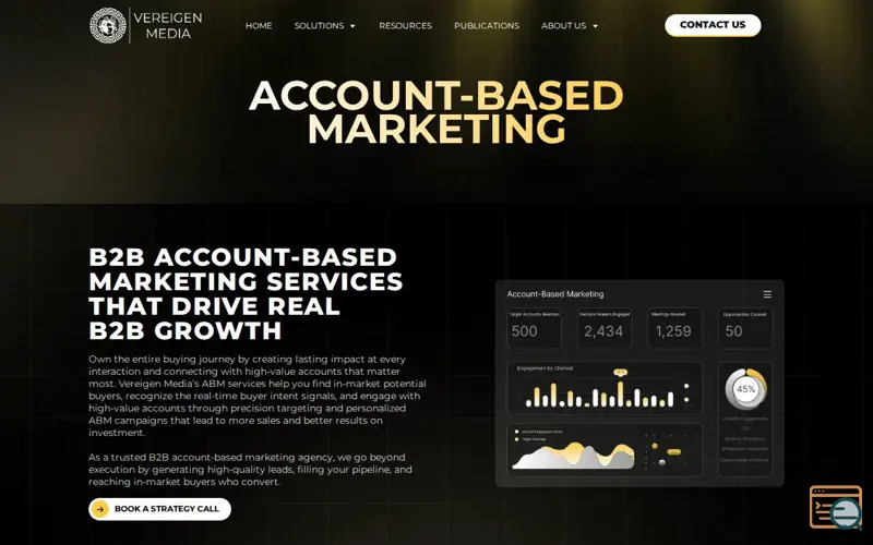 Screenshot of ABM by Vereigen Media