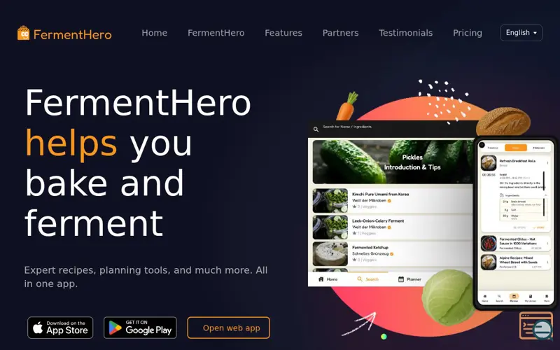 Screenshot of FermentHero