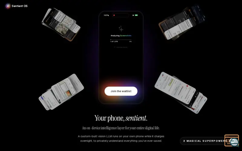Screenshot of Sentient OS