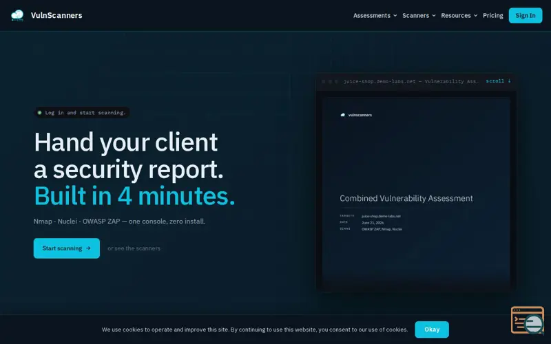 Screenshot of VulnScanners
