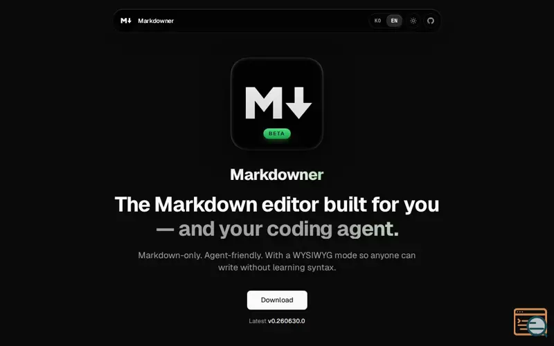 Screenshot of Markdowner