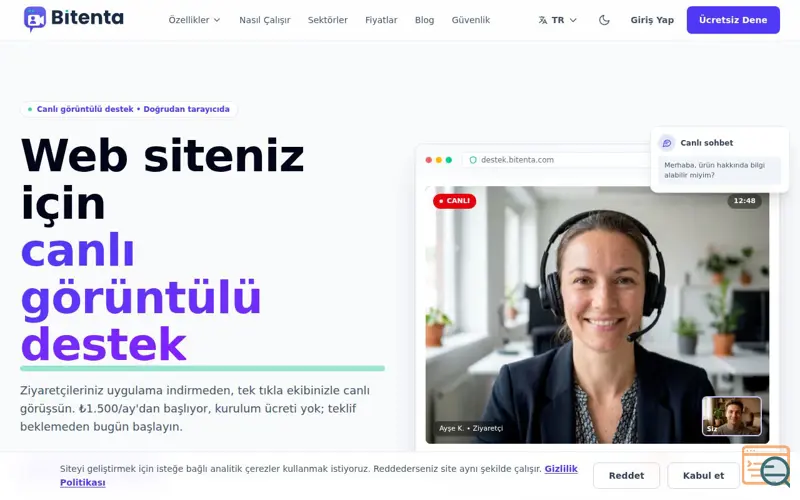 Screenshot of Bitenta, a launch using Google