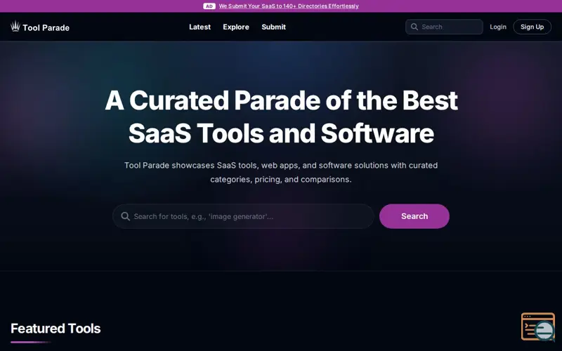 Screenshot of Tool Parade