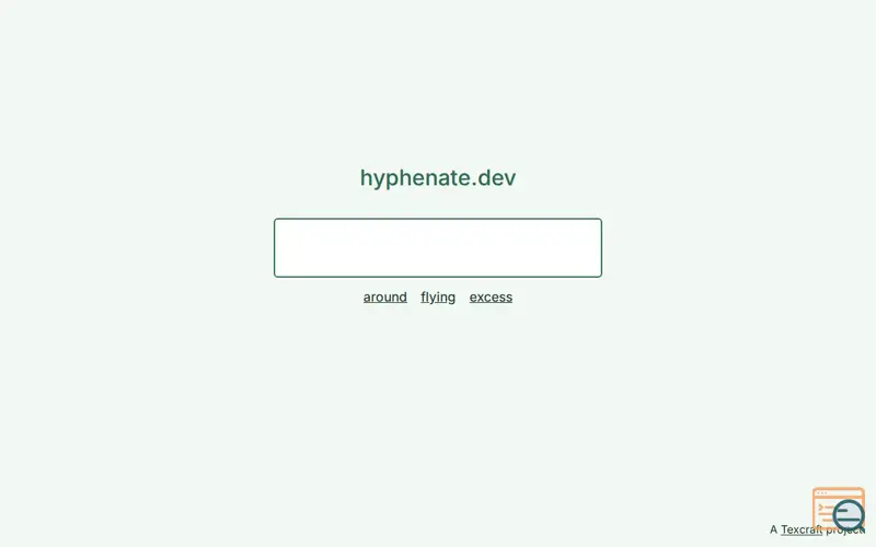 Screenshot of Hyphenate