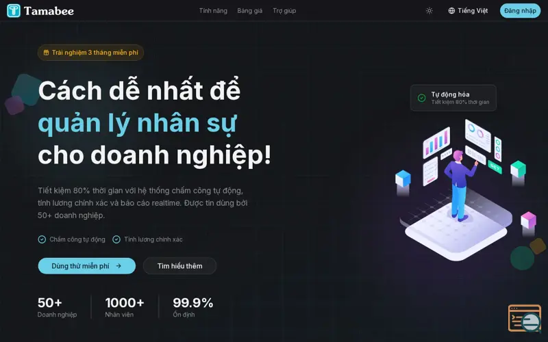 Screenshot of Tamabee HR