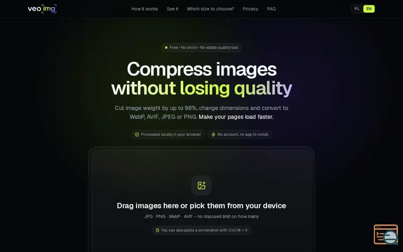Screenshot of veoimg.com