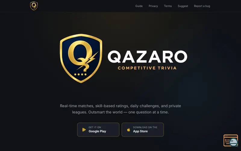 Screenshot of Qazaro — Real-time competitive trivia