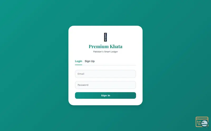 Screenshot of Premium Khata • Pakistan's Smart Ledger