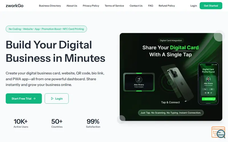 Screenshot of zworkGo