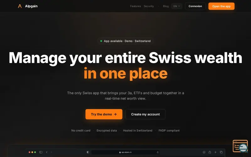 Screenshot of Alpgain