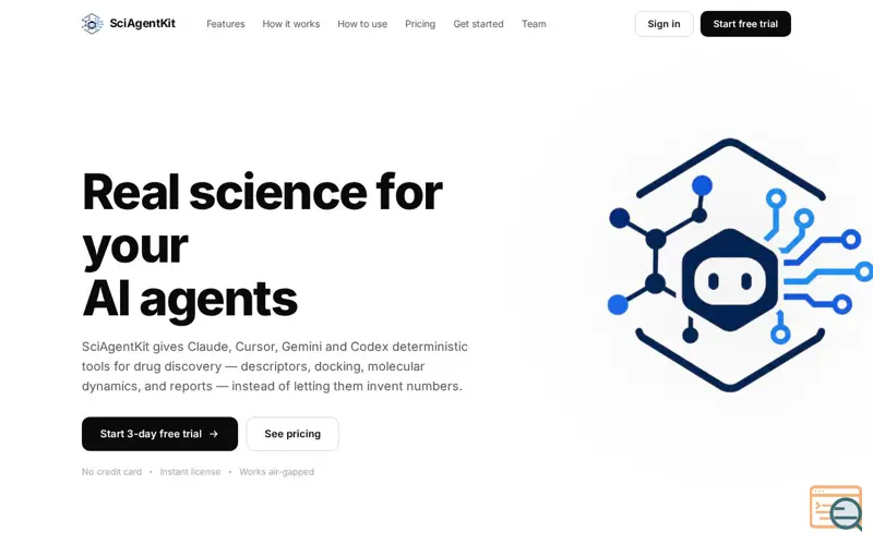 Screenshot of SciAgentKit