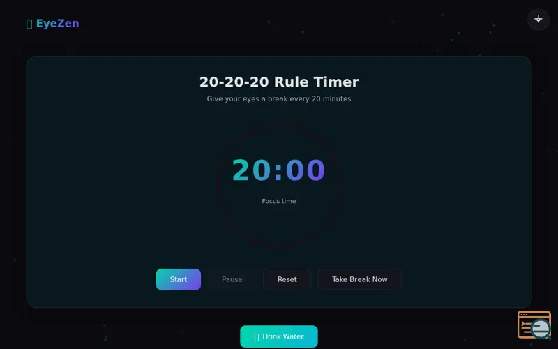 Screenshot of EyeZen