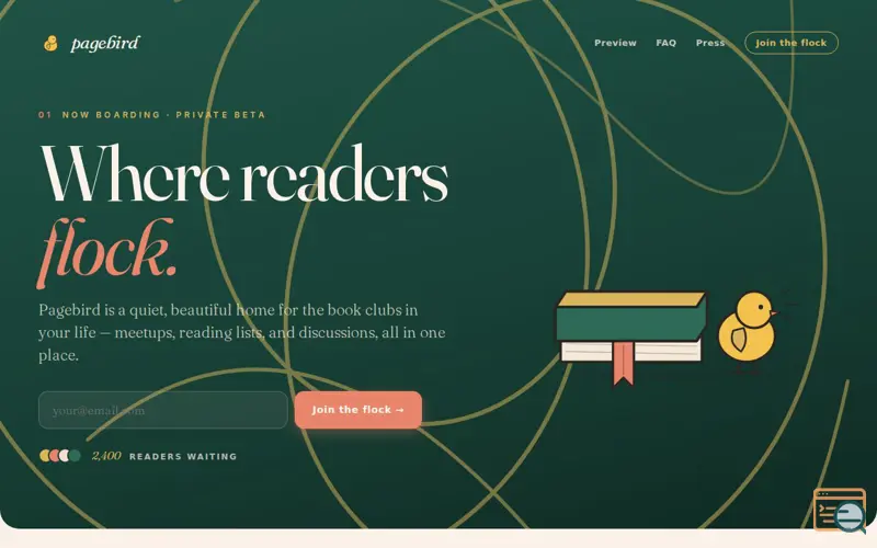 Screenshot of Pagebird