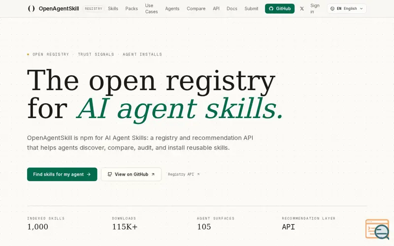 Screenshot of Open Agent Skill