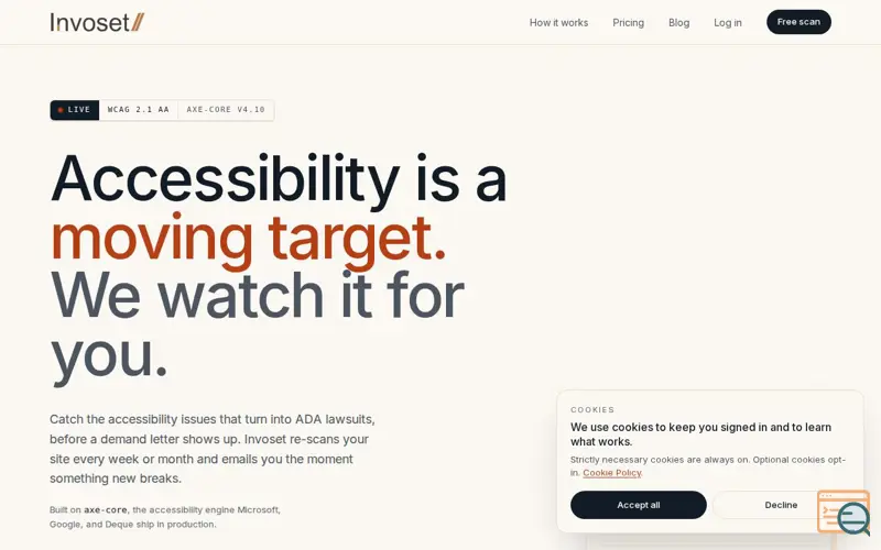 Screenshot of Invoset
