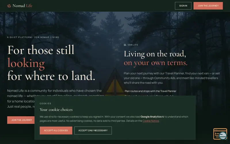 Screenshot of Nomad Life