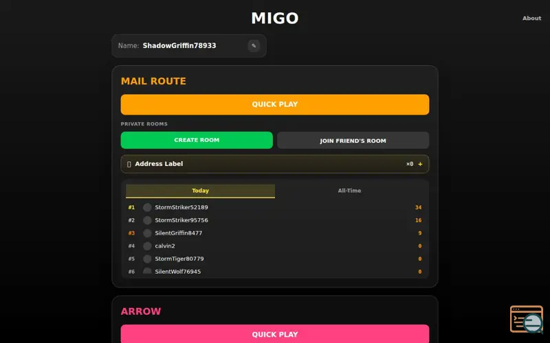 Screenshot of Migo
