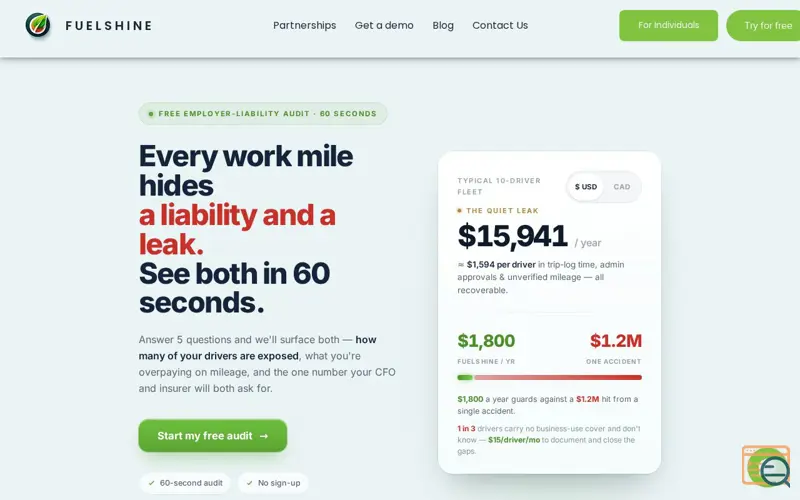 Screenshot of Fuelshine