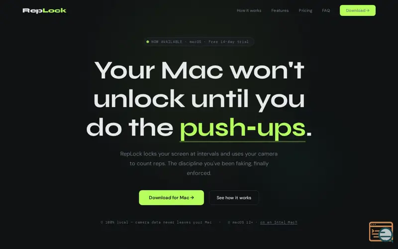 Screenshot of Replock