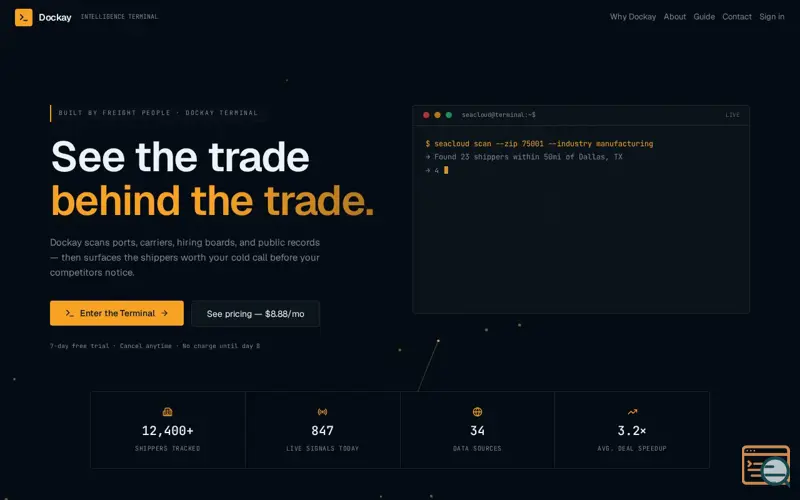 Screenshot of Dockay