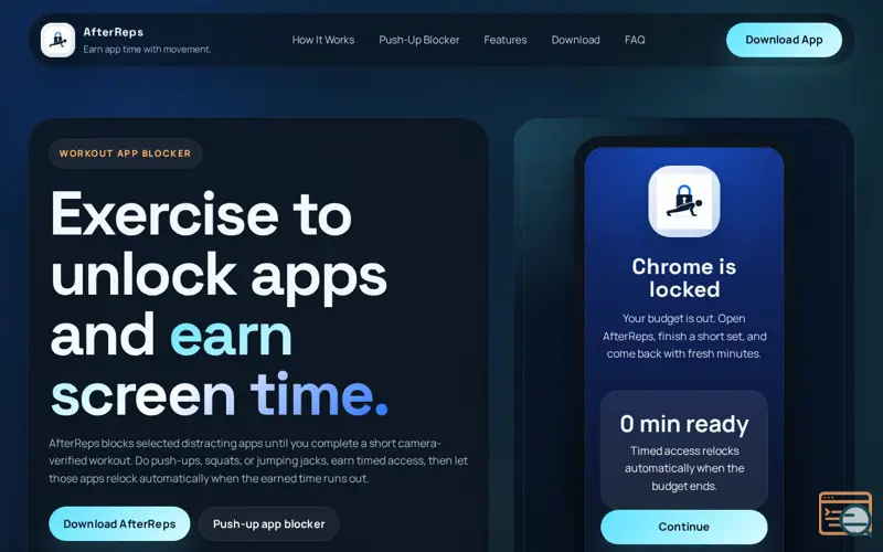 Screenshot of AfterReps
