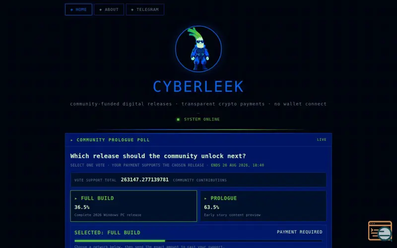 Screenshot of CYBERLEEK