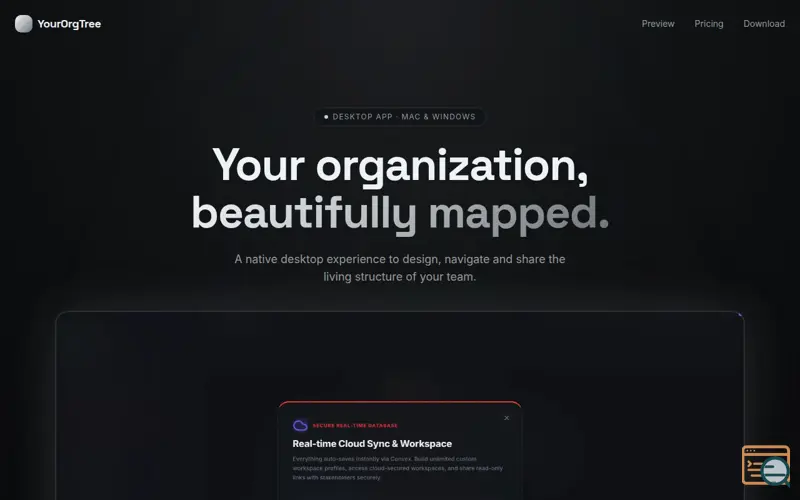 Screenshot of YourOrgTree — Organization Chart Maker