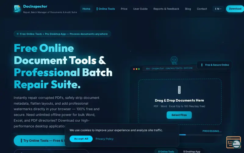 Screenshot of DocInspector