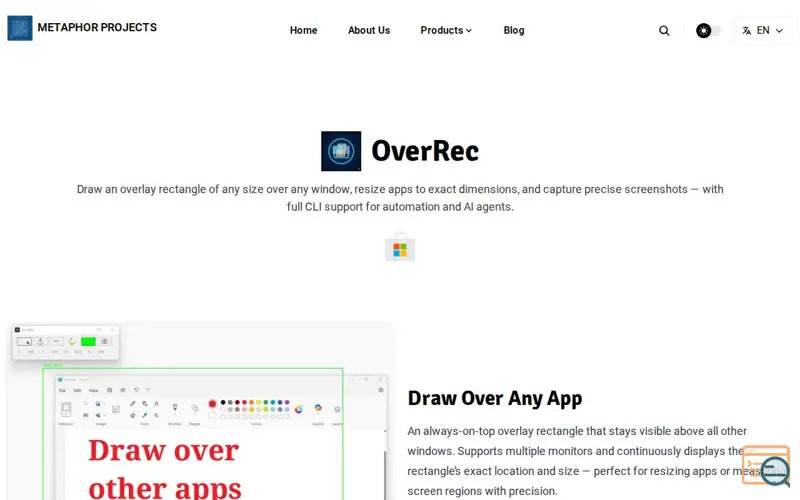 Screenshot of OverRec 2.0.0