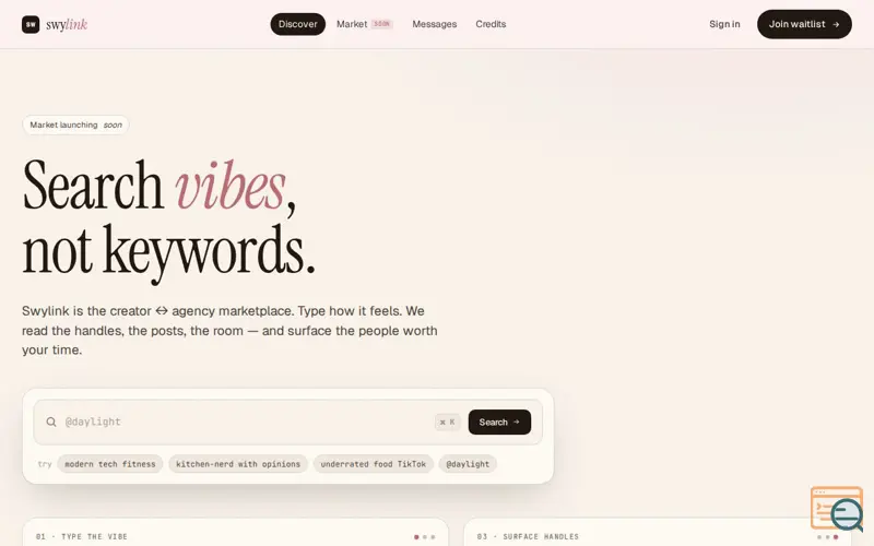 Screenshot of Swylink