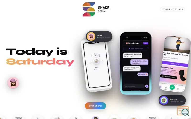 Screenshot of Shake Social — Meet Real People