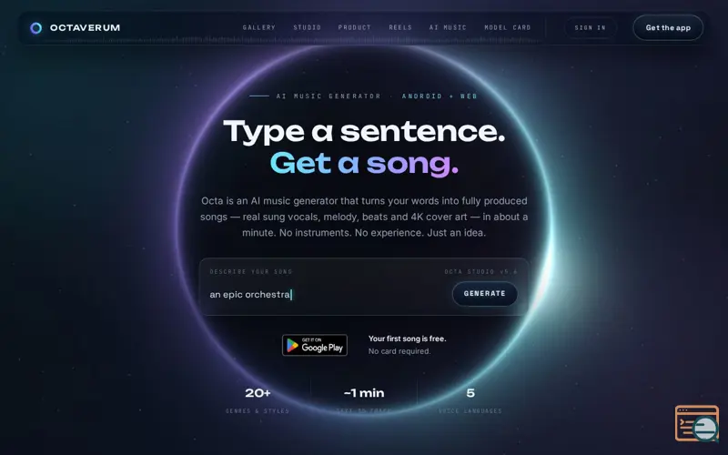 Screenshot of Octa